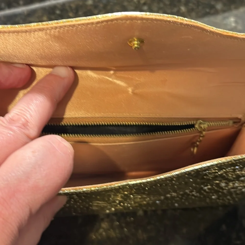 Gold Clutch Bag